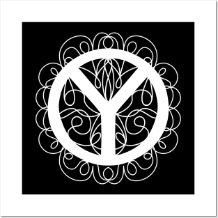 PEACE Activist White Peace Sign Posters and Art